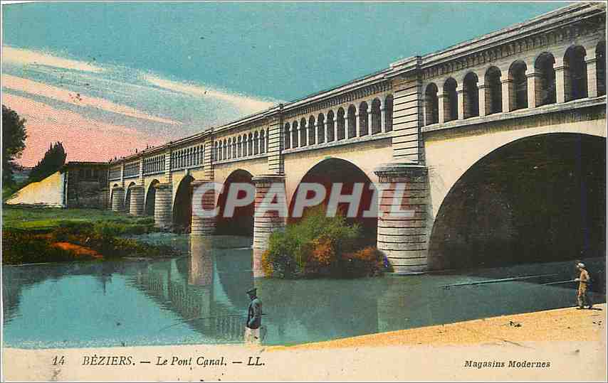 CPA Beziers Le Pont Canal 