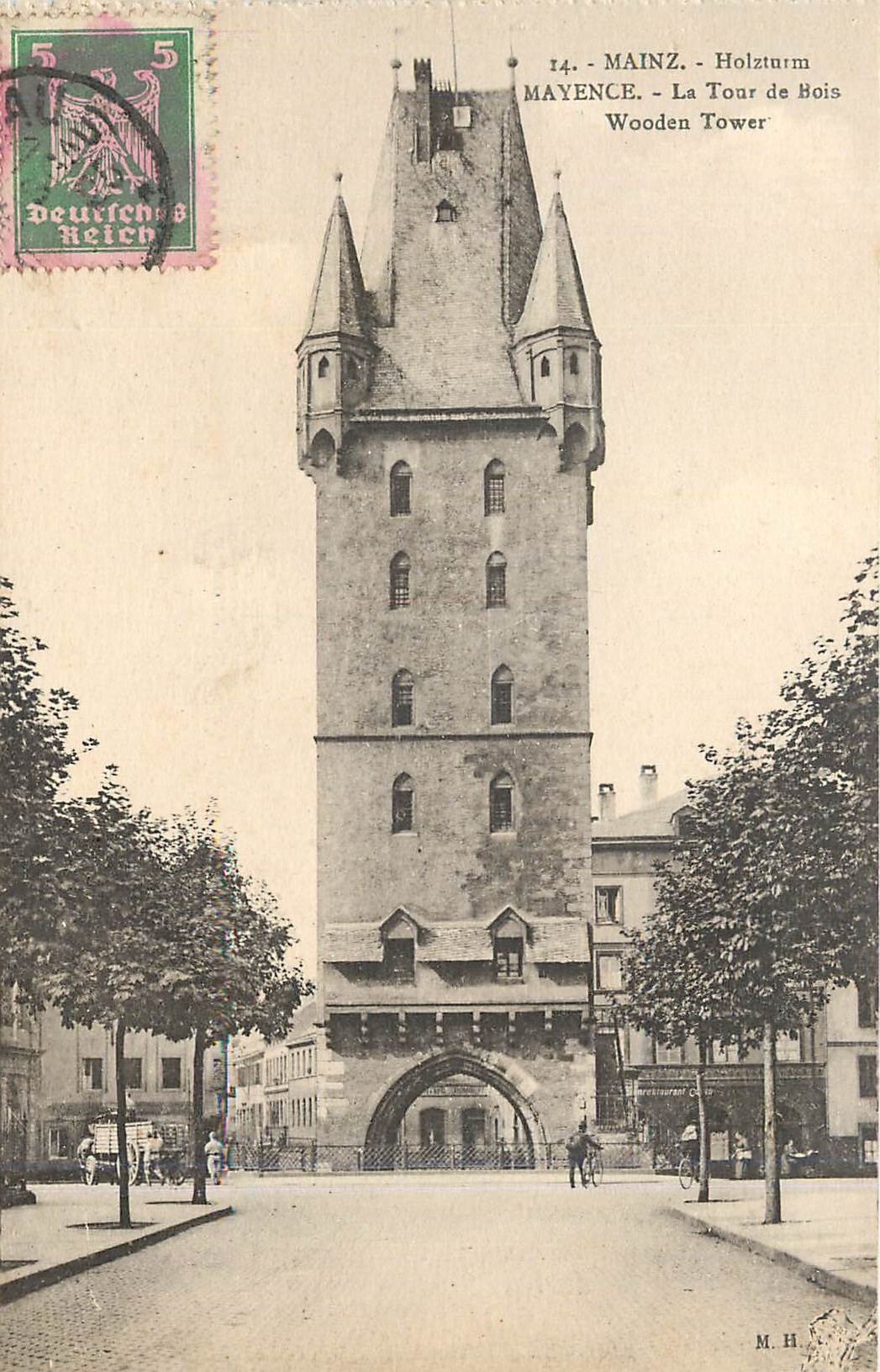 CPA Mayence La Tour de Bois Wooden Tower 