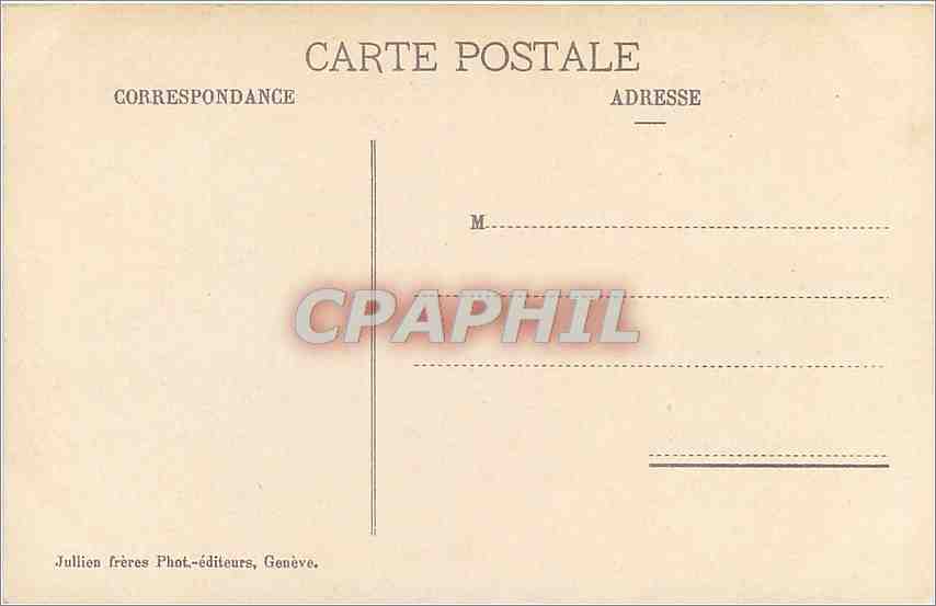 CPA Montagnes de la Savoie prises de Territel  — Rückseite