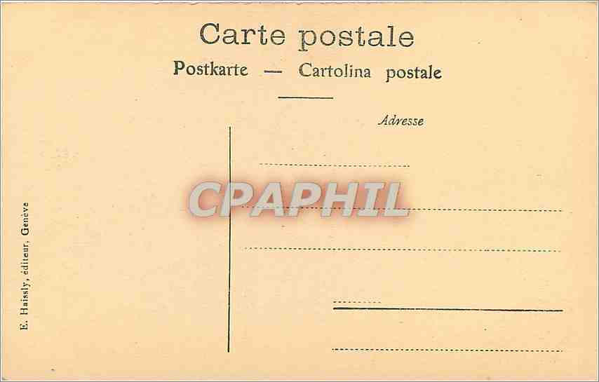 CPA Lac Leman Chateau de Chillon  — Verso
