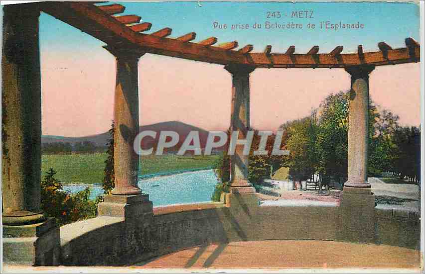 CPA Metz Vue prise du Belvedere de l'Esplanade 