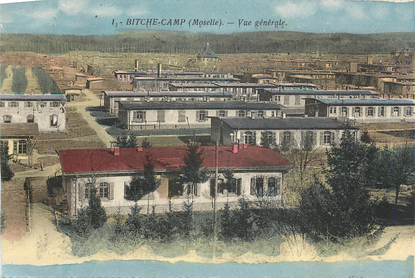 CPA Bitche Camp Moselle Vue generale Militaria