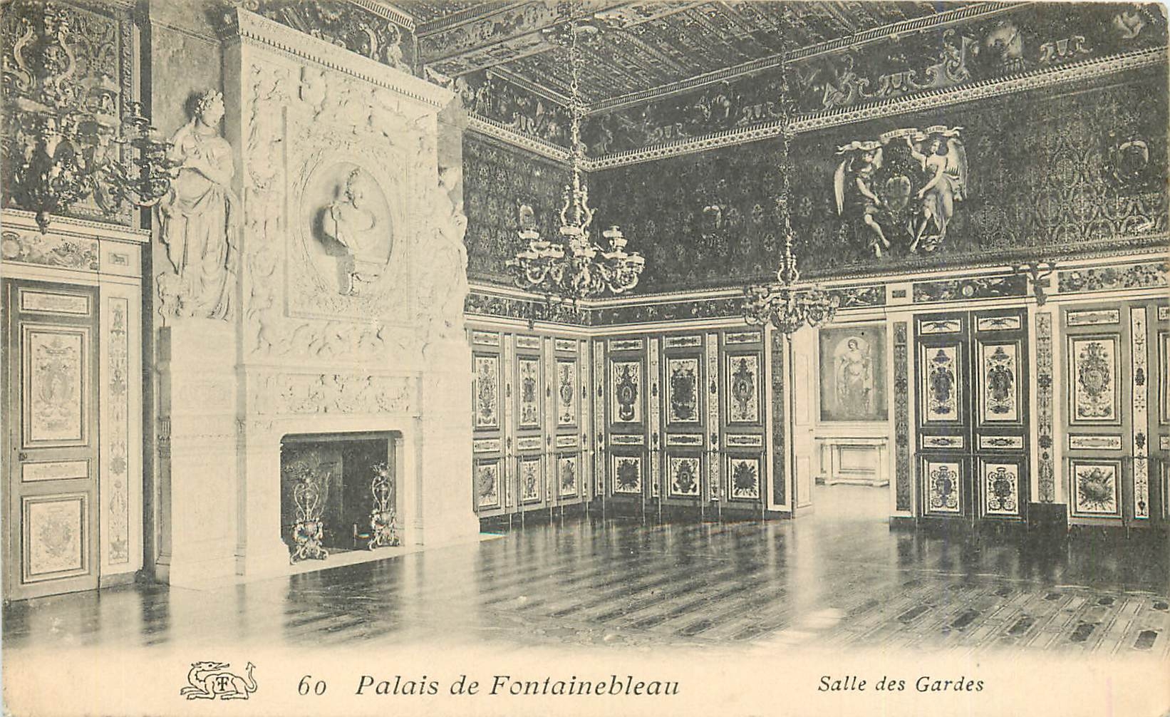 Palast von Fontainebleau — Wachzimmer — Verlag CPAPHIL, Nr. 60