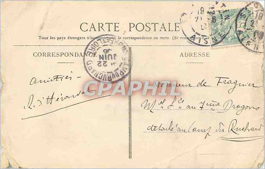 CPA Saint Quentin Theatre Monument de 1557 Hotel de Ville — Reverso