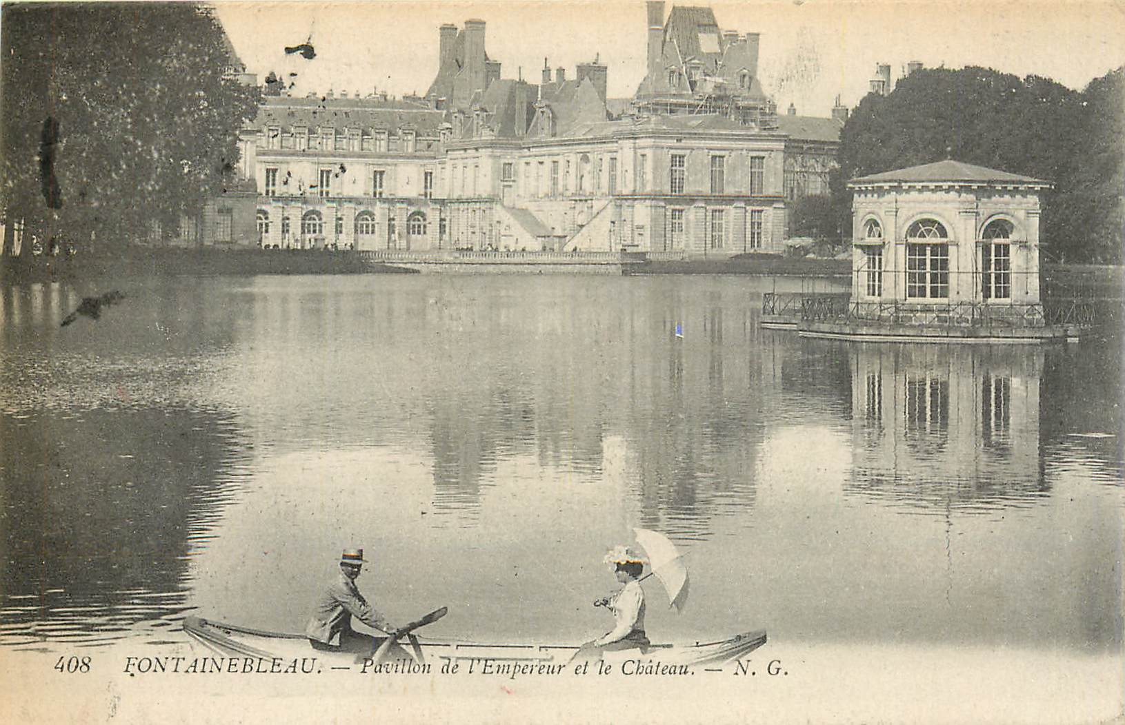 Fontainebleau — Pavillon des Kaisers und Schloss — N. G. — n° 408