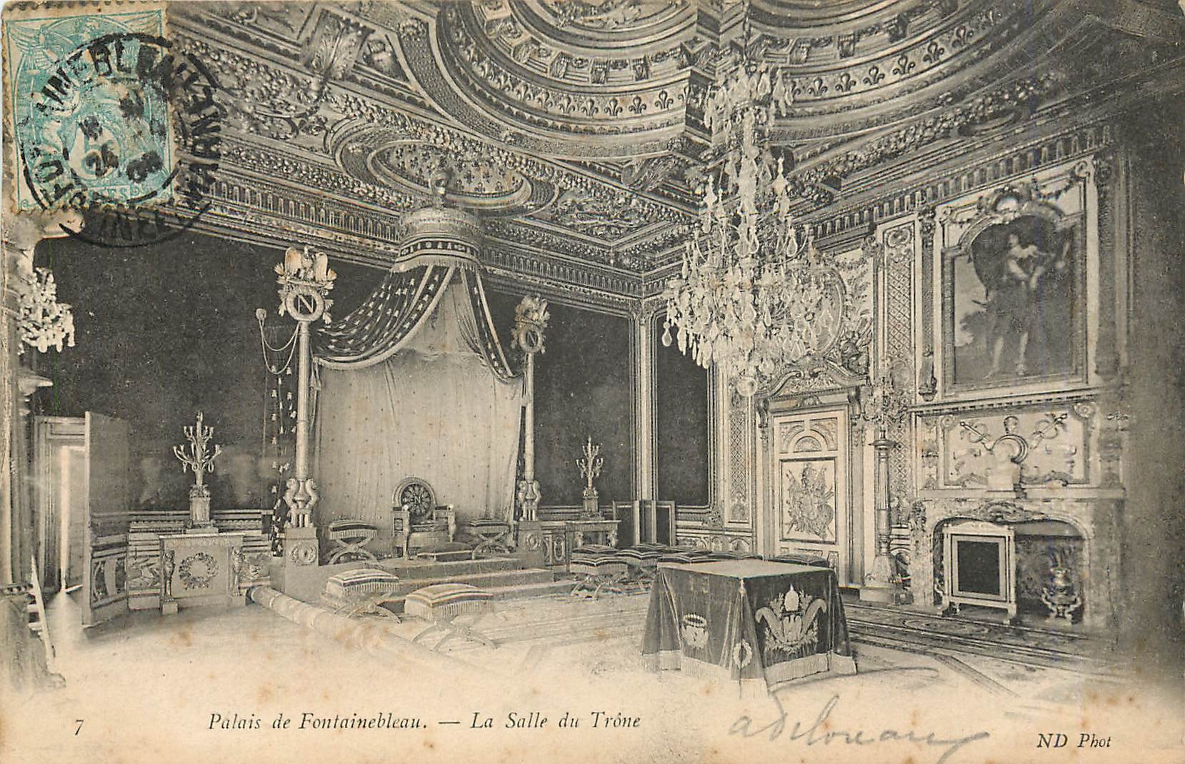 Palast von Fontainebleau — Die Thronhalle — ND Phot