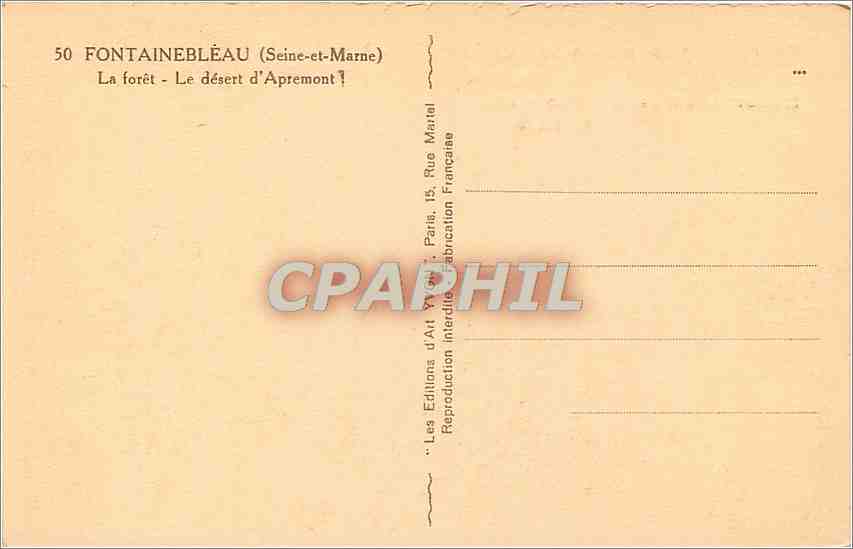 CPA Pourquoi Craindrais je au jour  — Rückseite