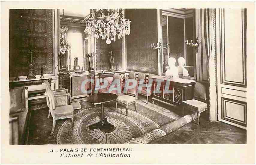 Palais de Fontainebleau — Cabinet de l'Abdication — Édition des Musées du Louvre, n°5