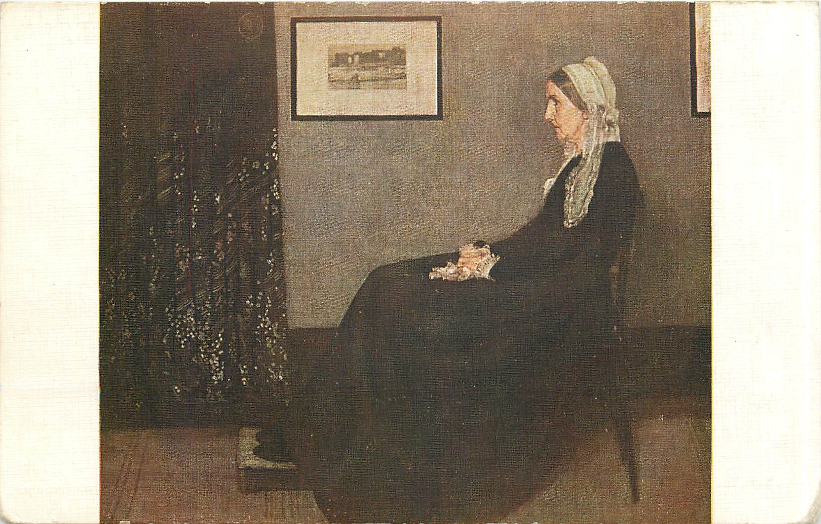 CPA JMN Whistler Portrait de la mere de l'auteur 