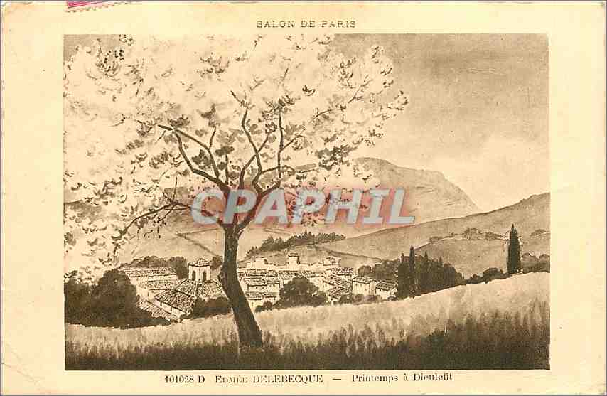 CPA Edmee Delebecque Printemps a Dieulefit 
