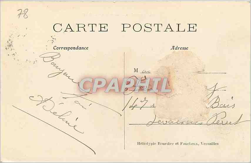 CPA Versailles Bassin de Latone  — Verso