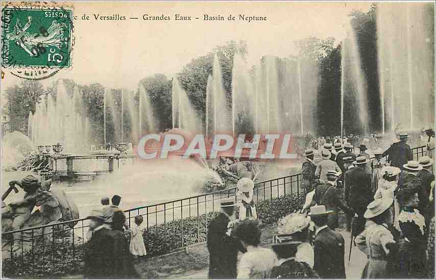 CPA Versailles Grandes Eaux Bassin de Neptune 