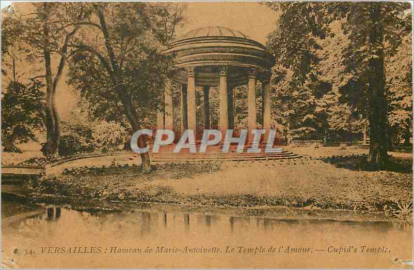 CPA Versailles Hameau de Marie Antoinette Le Temple de l'Amour Cupid Temple 