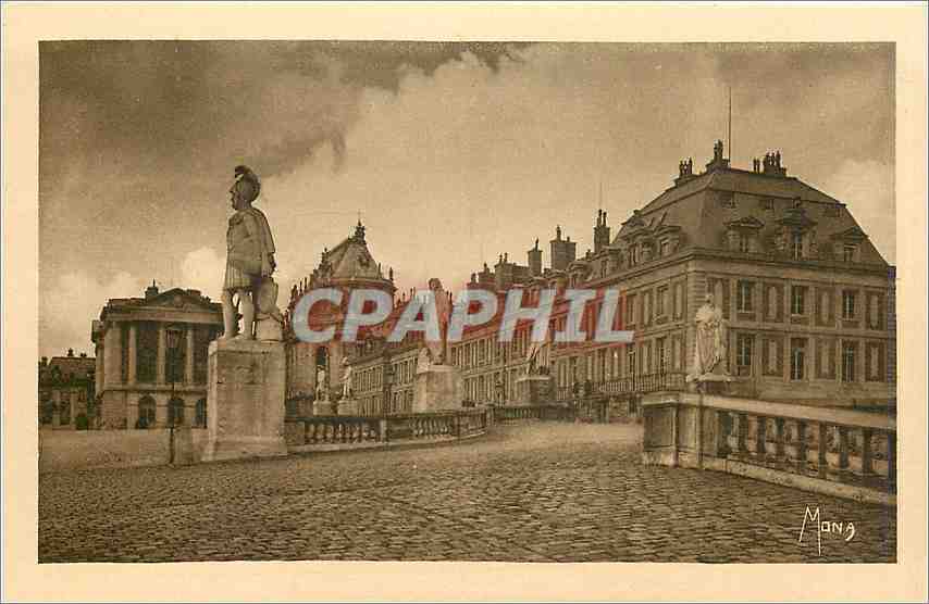 CPA Versailles Le Chateau aile des Ministres Cote Nord 