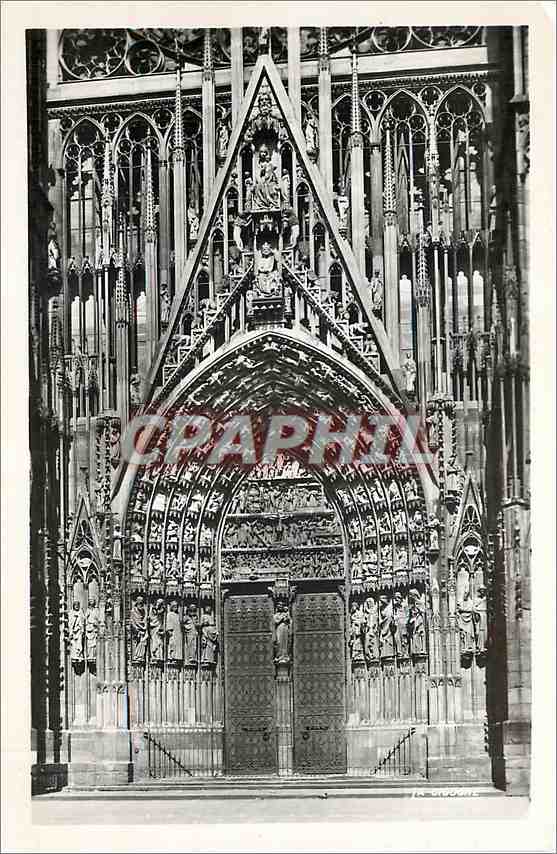CPA Strasbourg Cathedrale Le Portail Principal 