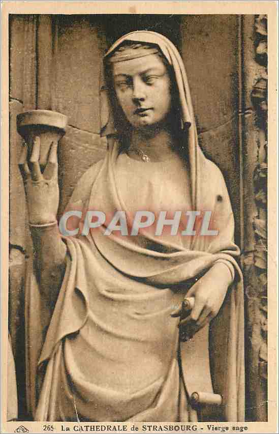 CPA La Cathedrale de Strasbourg Vierge sage 