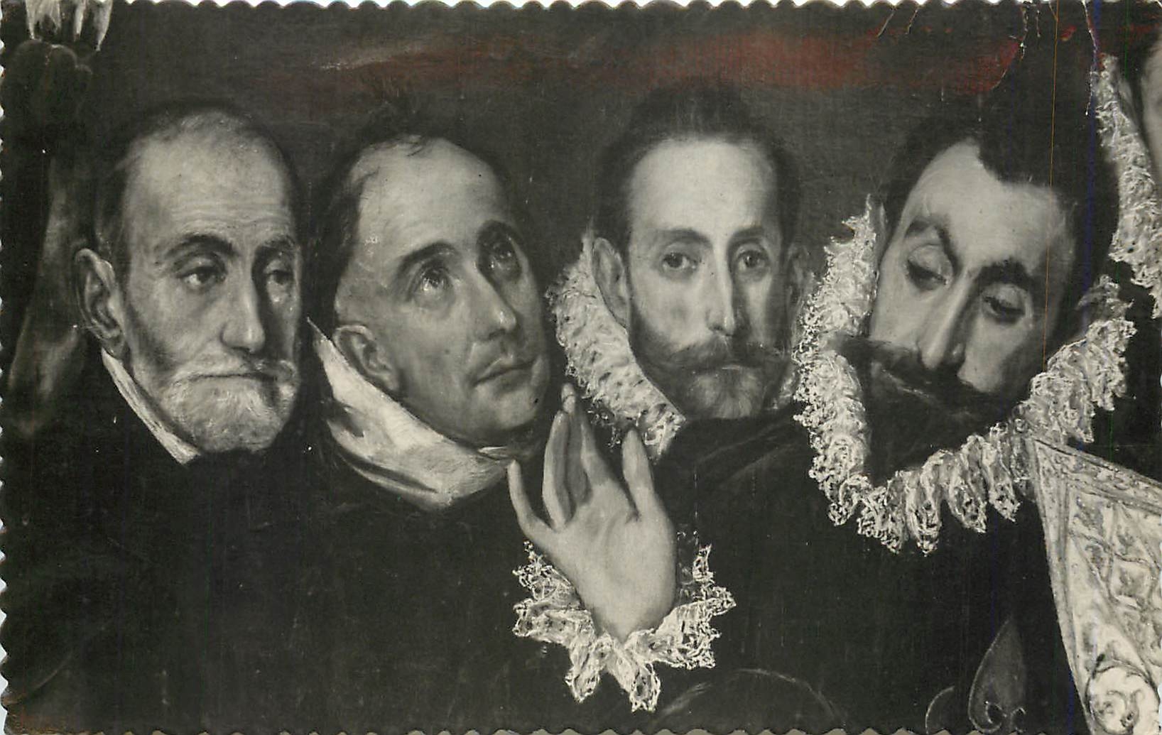 CPA Toledo Entierro del Conde de Orgaz San Agustin San Esteban y el Conde de Orgaz El Greco 