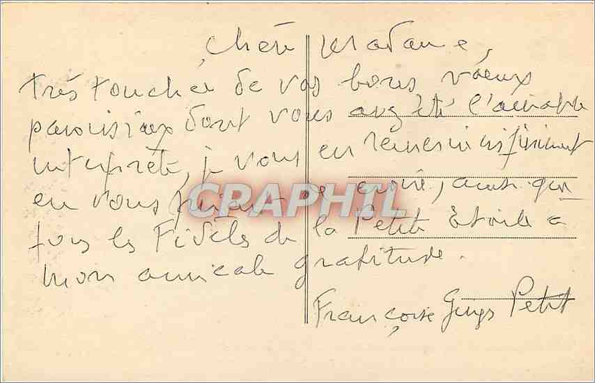 CPA Moret Le Moulin  — Verso