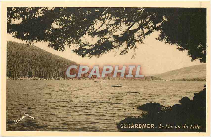 CPA Gerardmer Le Lac vu du Lido 