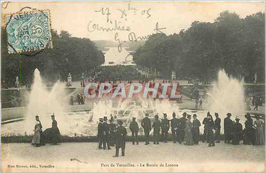 Versailles Park - The Latona Basin — Mme Moreau, publisher, Versailles