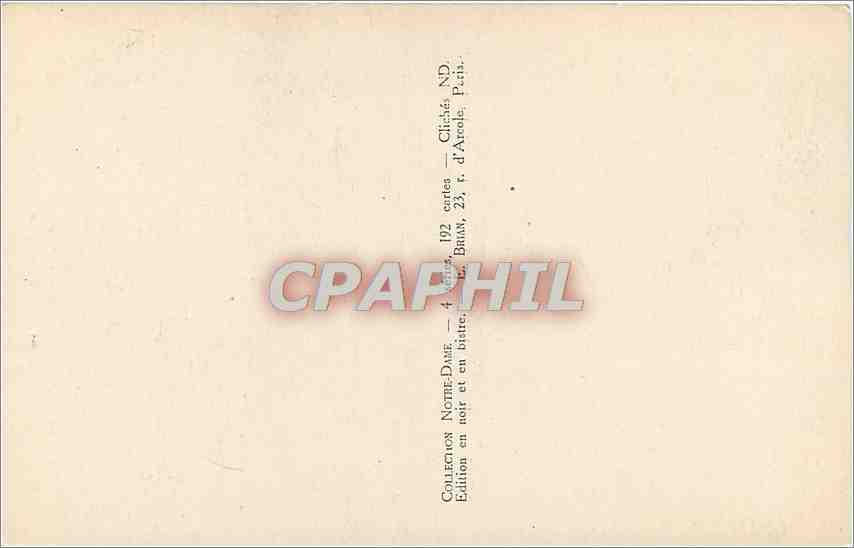 CPA Paris Notre Dame Nas Cote du Choeur  — Verso