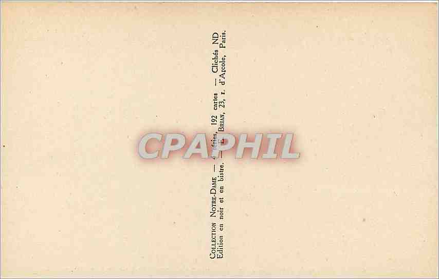 CPA Paris Notre Dame Tympan du Portail de Gauche Detail  — Verso