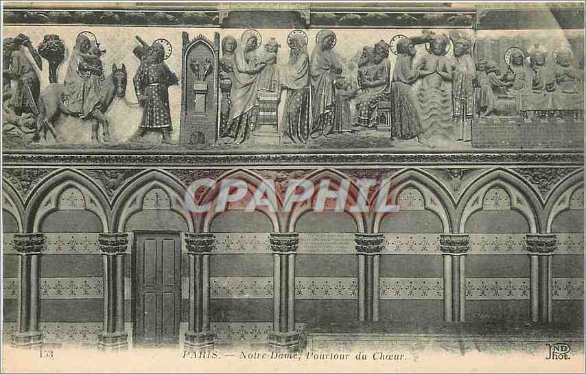 CPA Paris Notre Dame Pourtour du Choeur 