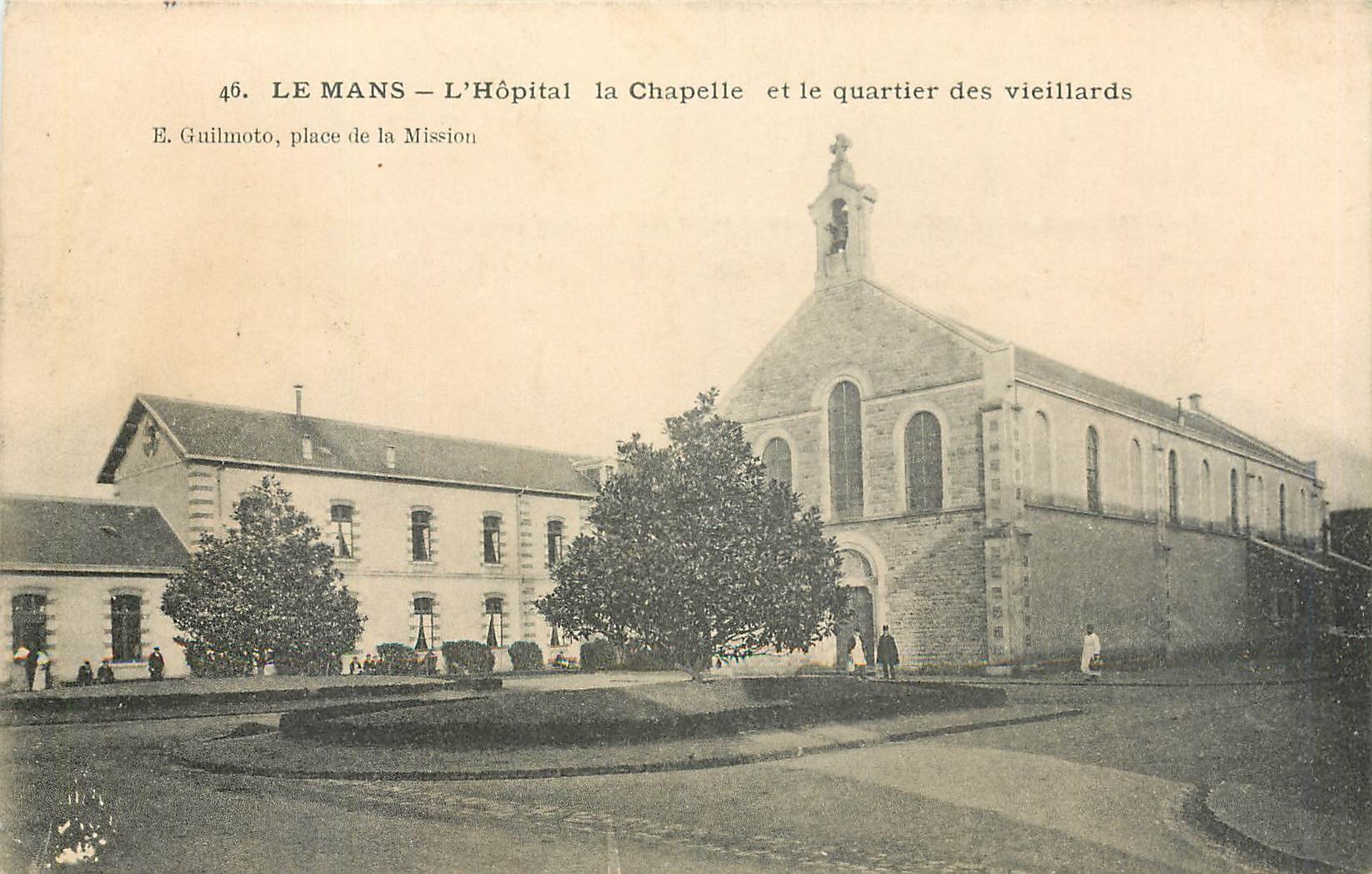 CPA Le Mans L'Hopital la Chapelle et le quartier des vieillards 