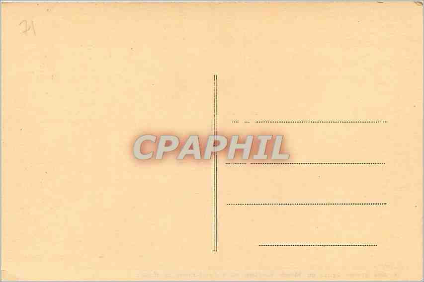 CPA Cluny Plan en relief de l'Abbaye telle qu'elle  — Rückseite