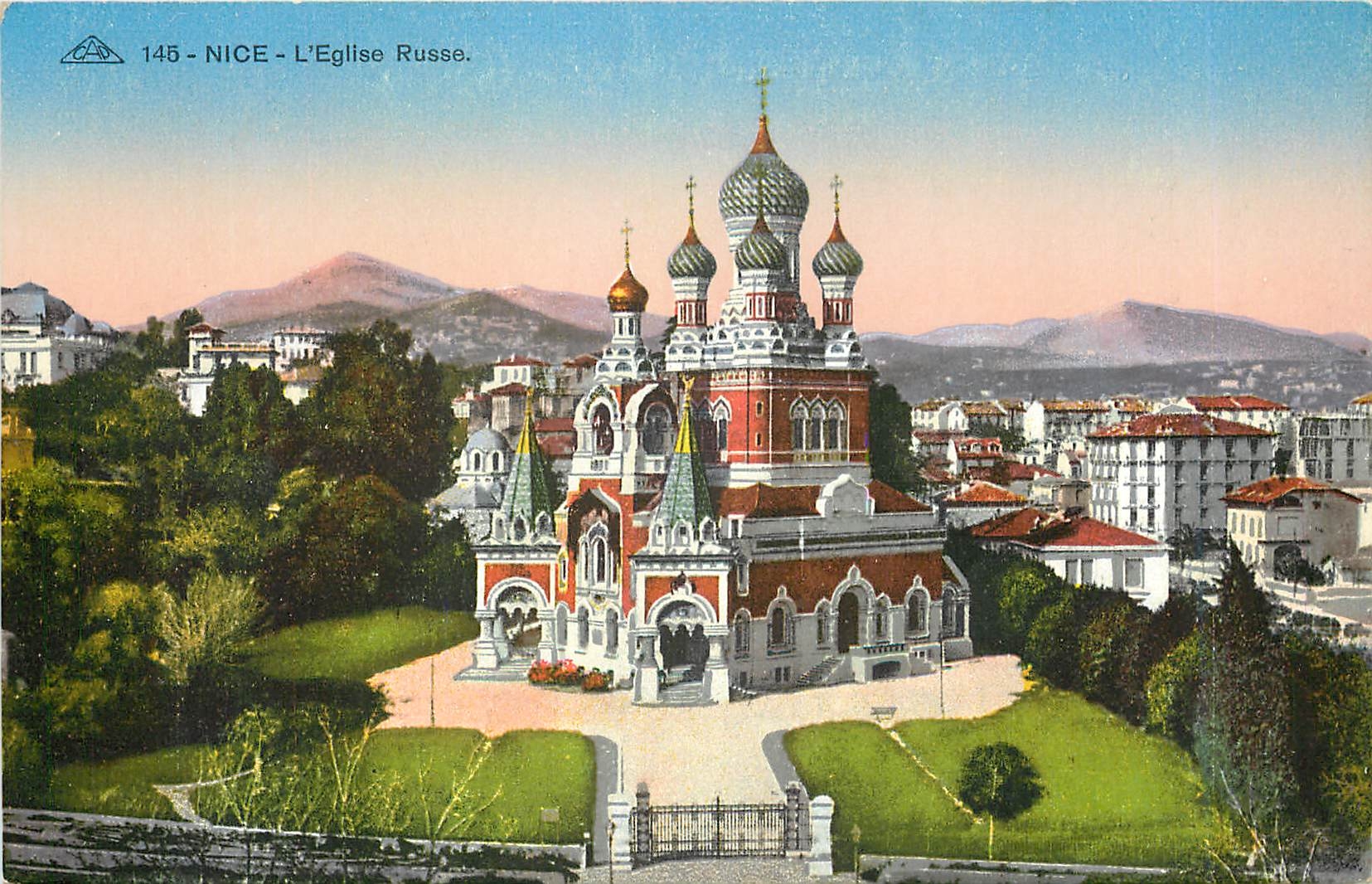 CPA Nice L'Eglise Russe Russie Russia