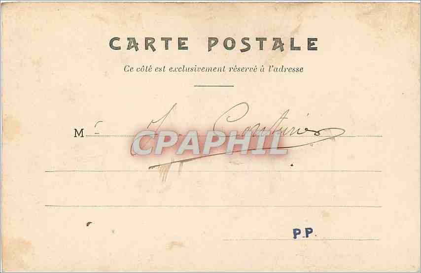 CPA Nice Promenade des Anglais  — Rückseite