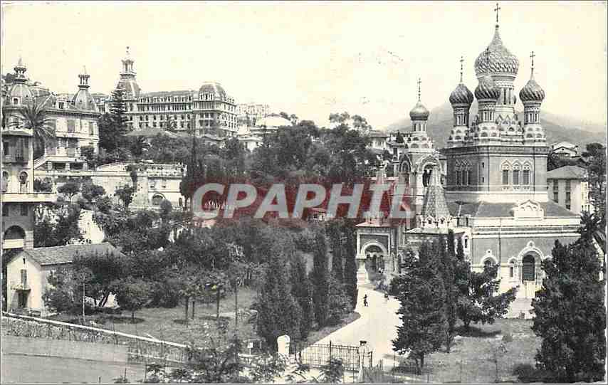 CPA Nice L'Eglise Russe et Lycee du Parc Imperial Russie Russia