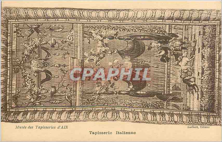 CPA Musee des Tappiseries d'Aix Tapisserie Italienne 