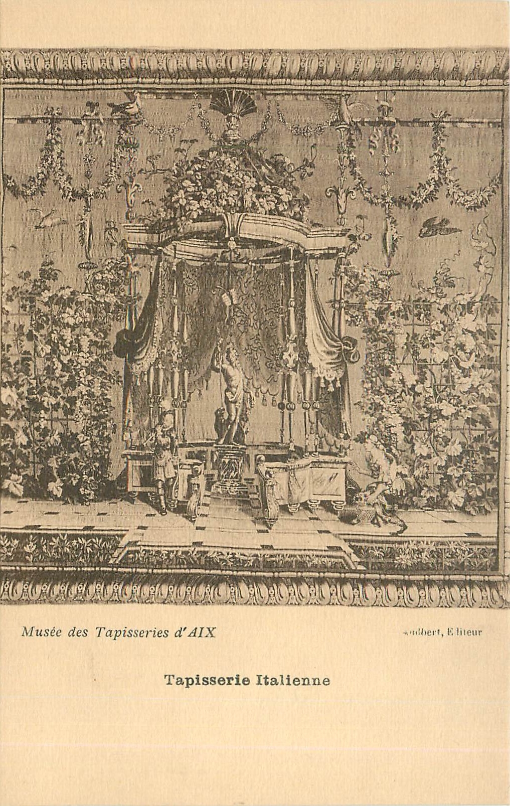 CPA Musee des Tappiseries d'Aix Tapisserie Italienne 