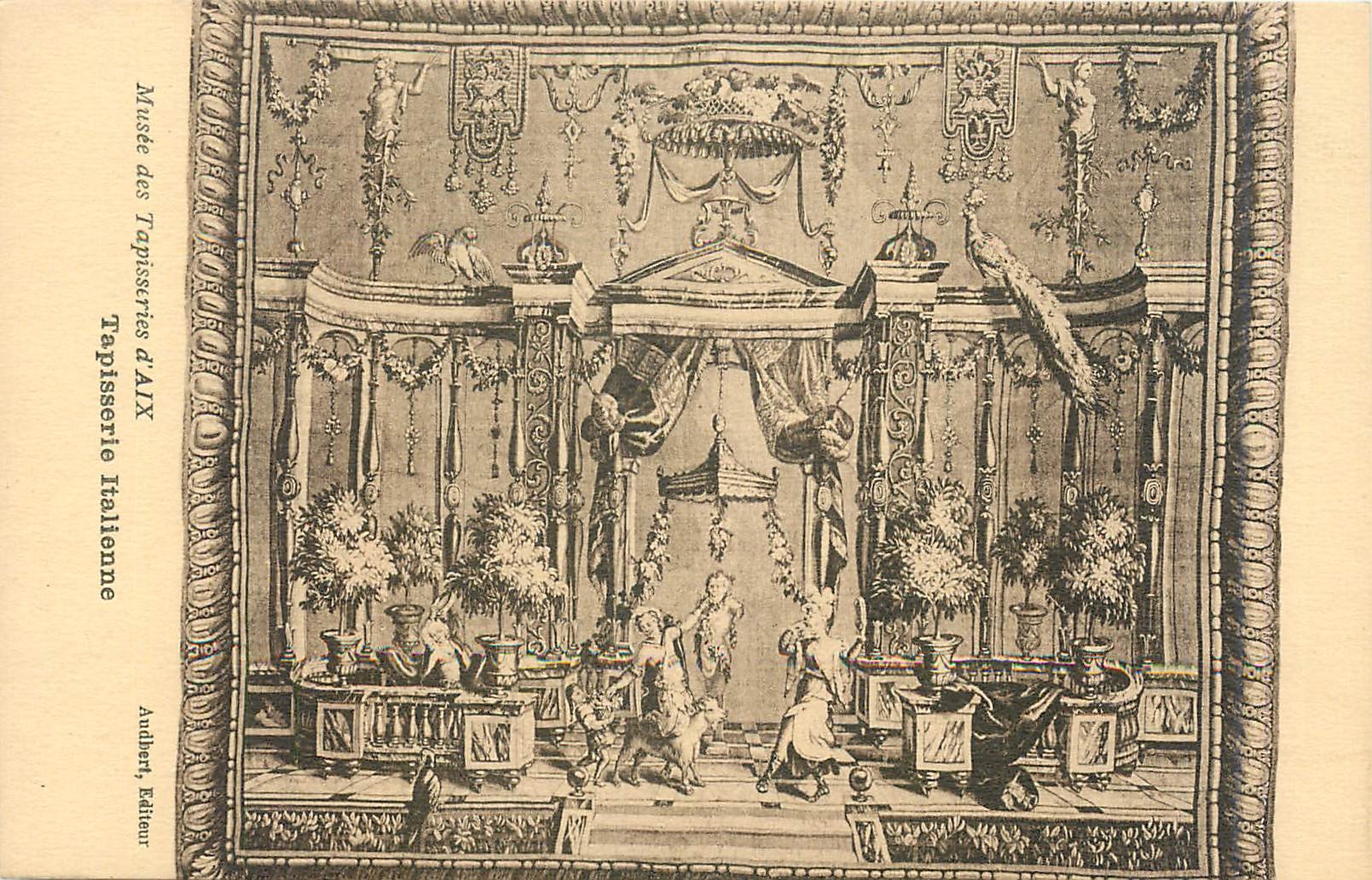 CPA Musee des Tappiseries d'Aix Tapisserie Italienne 