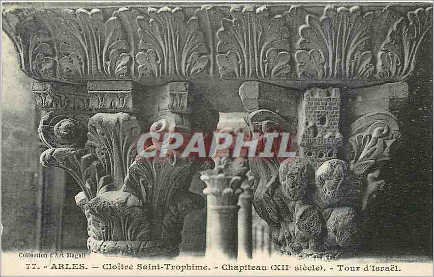 CPA Arles Cloitre Saint Trophime Chapiteau Tour d'Israel 