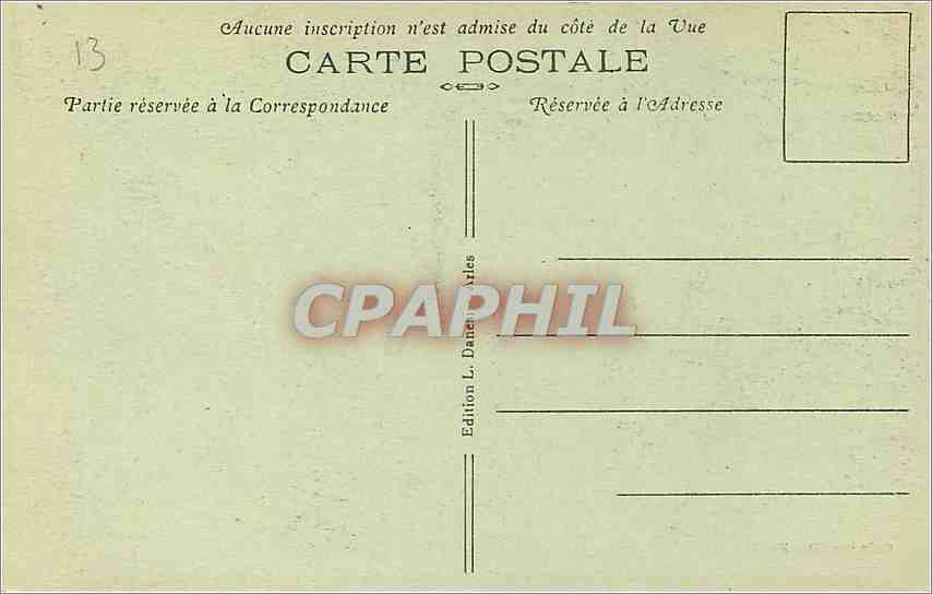 CPA Arles Cloitre Saint Trophime Chapiteau Tour d'Israel  — Verso