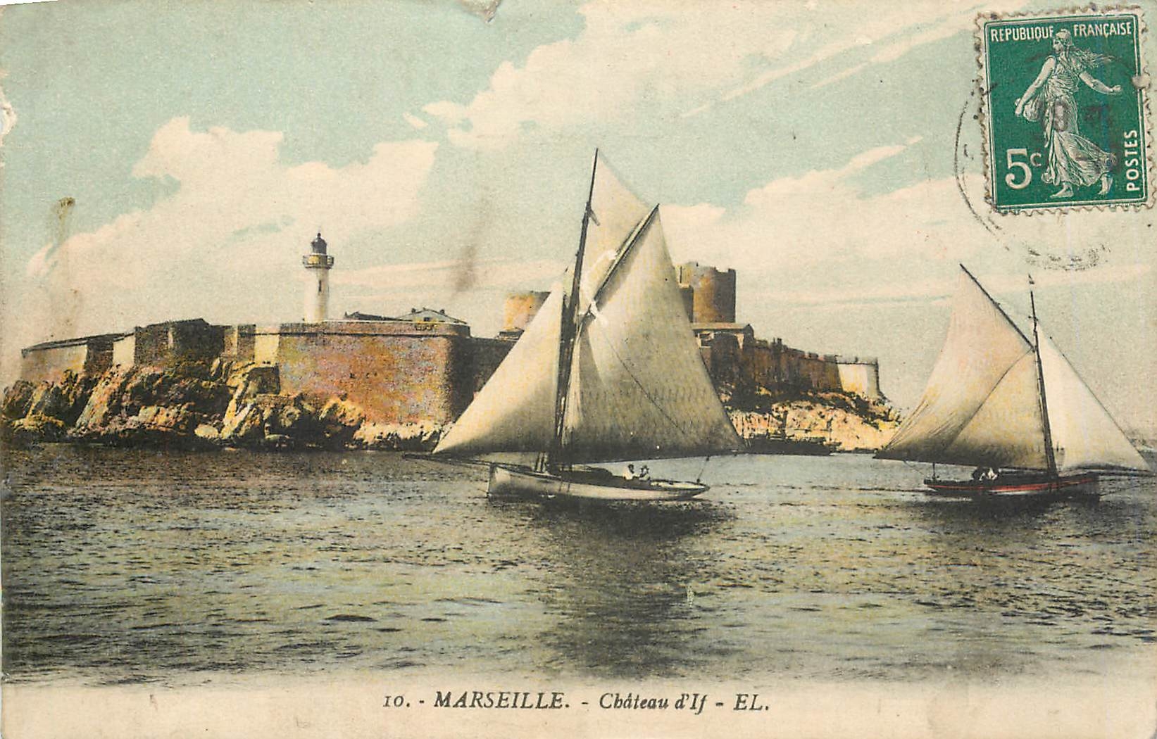 CPA Marseille Chateau d'If Bateaux