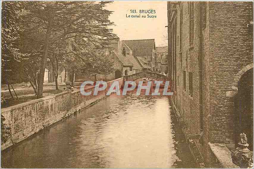 CPA Bruges Le canal au Sucre 