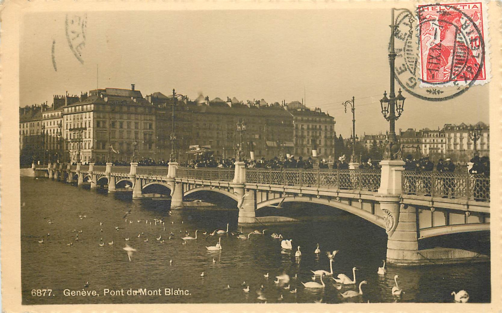 CPA Geneve Pont du Mont Blanc 