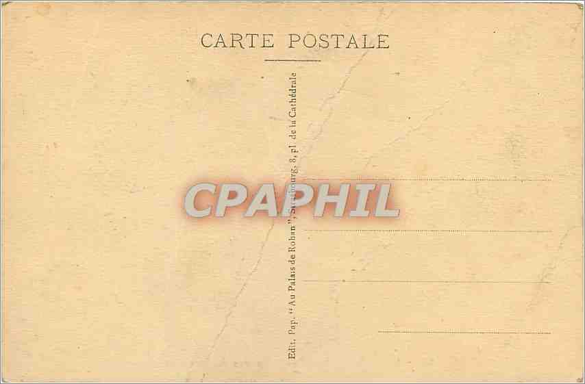 CPA Strasbourg Vue prise des Ponts couverts  — Rückseite