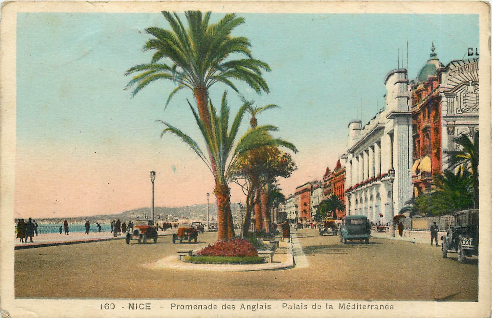 CPA Nice Promenade des Anglais Palais de la Mediterranea 
