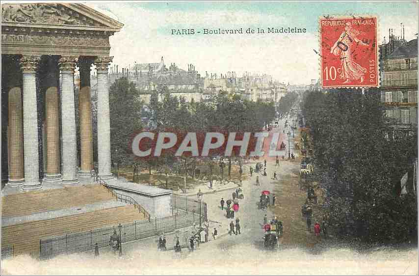 CPA Paris Boulevard de la Madeleine 