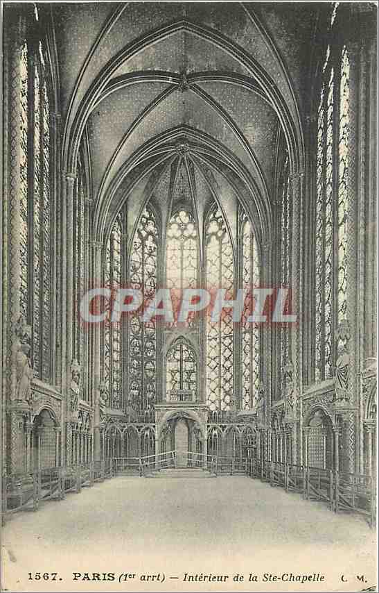 CPA Paris Interieur de la Ste Chapelle 