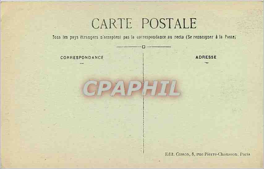 CPA Paris Interieur de la Ste Chapelle  — Verso