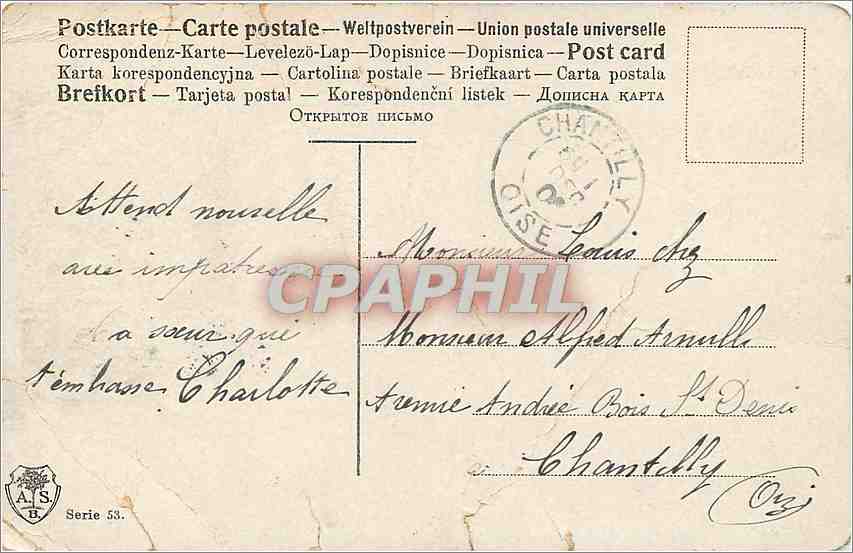 CPA Paysage — Rückseite