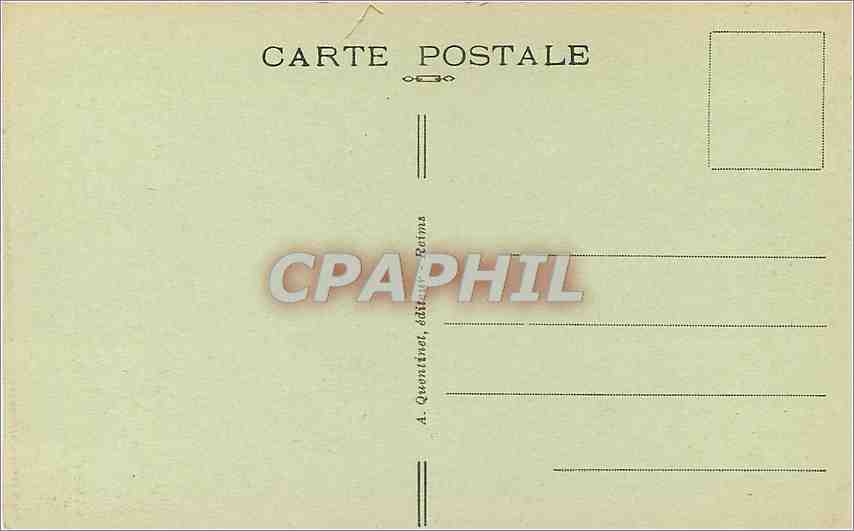 CPA Reims La Cathedrale Vue prise en 1920  — Verso