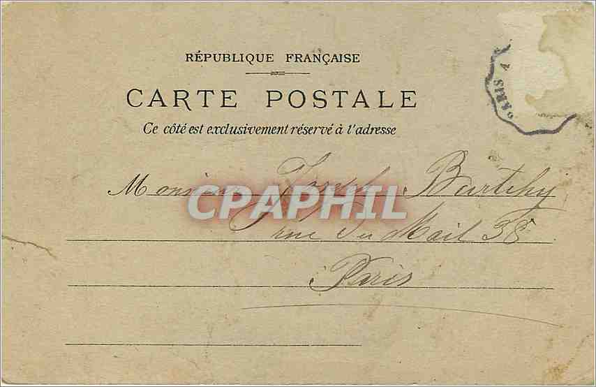 CPA Paris St Etienne du Mont  — Verso