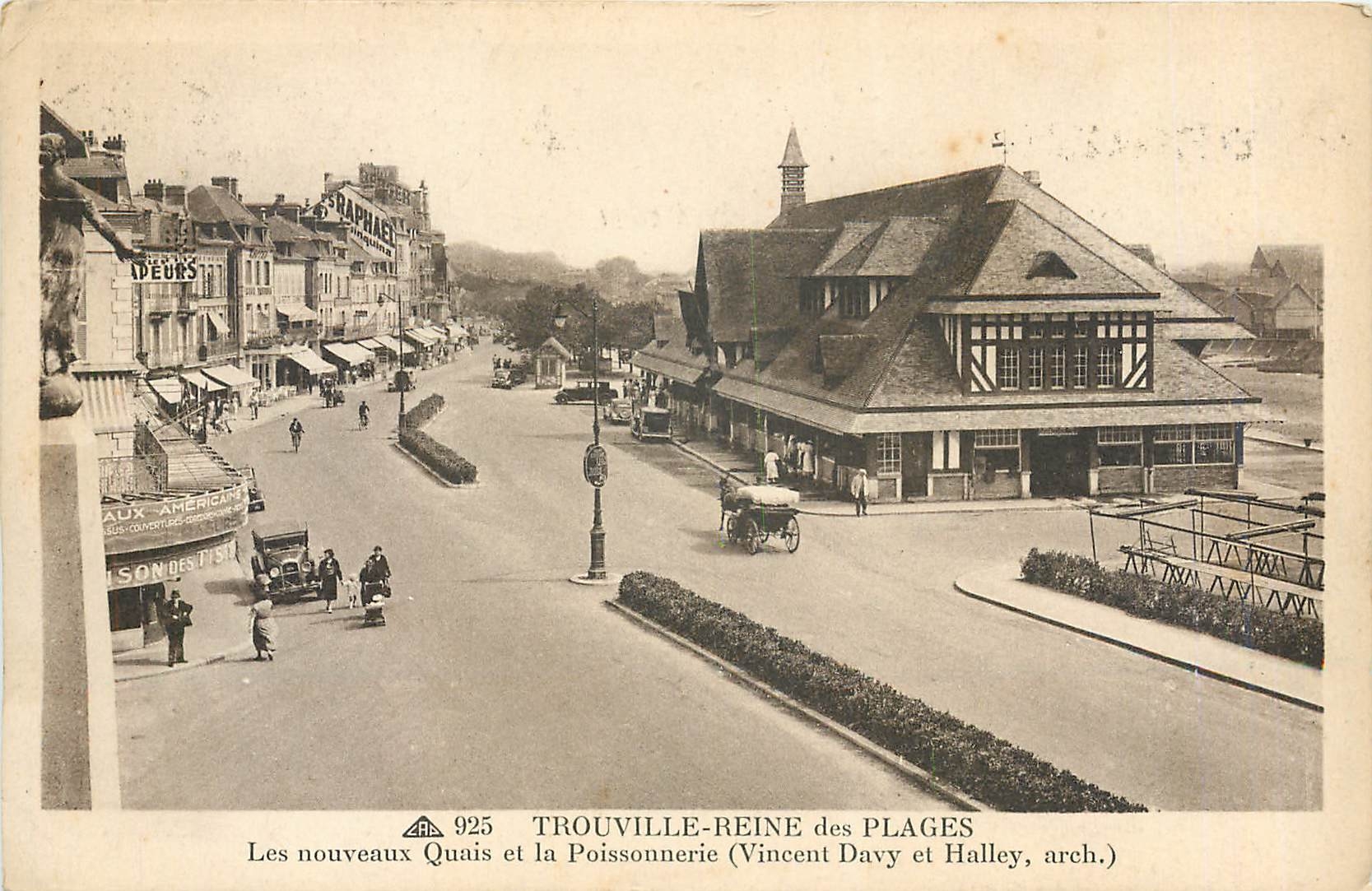 Trouville-Plage — Les nouveaux Quais et la Poissonnerie — Vincent Davy et Halley, arch.