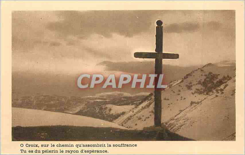 Croix sur le chemin qu'assombrit la souffrance — Châtillon-en-Diois (Drôme) — Éd. Moutet, Paris